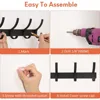 1PCS Bathroom Sticky Hook,Coat Rack Wall Mount, Thickened Clothe Hook,Wall Hanging, Towel Clothe Wall Hanger Iron Crafts 3