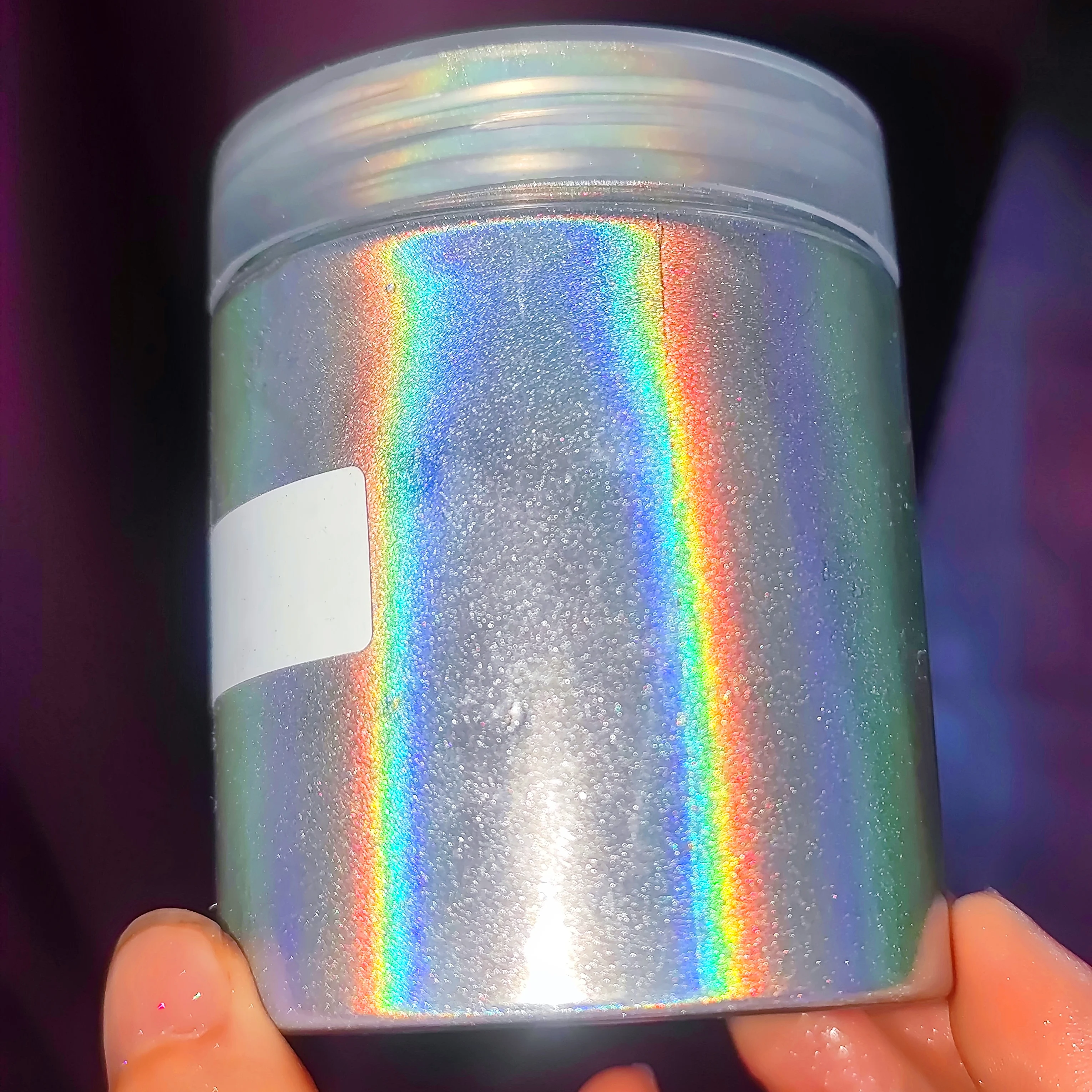 Bulk10umFineSizeholographiccarpaintpearlpigmentRainbowEffect