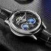 SEAKOSS Double Globe Automatic Rotating Men Mechanical Watches Earth Flywheel Device Men's Military Wristwatches 1963 Clock 5