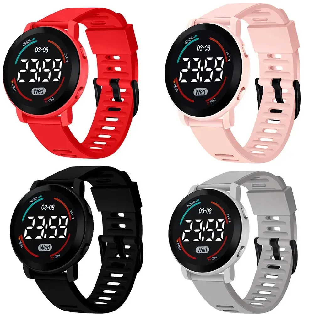 Children's Watches Fashion Digital Watches for Kids Waterproof Sport LED Electronic Wristwatch Simple Boys Girls Student Clock