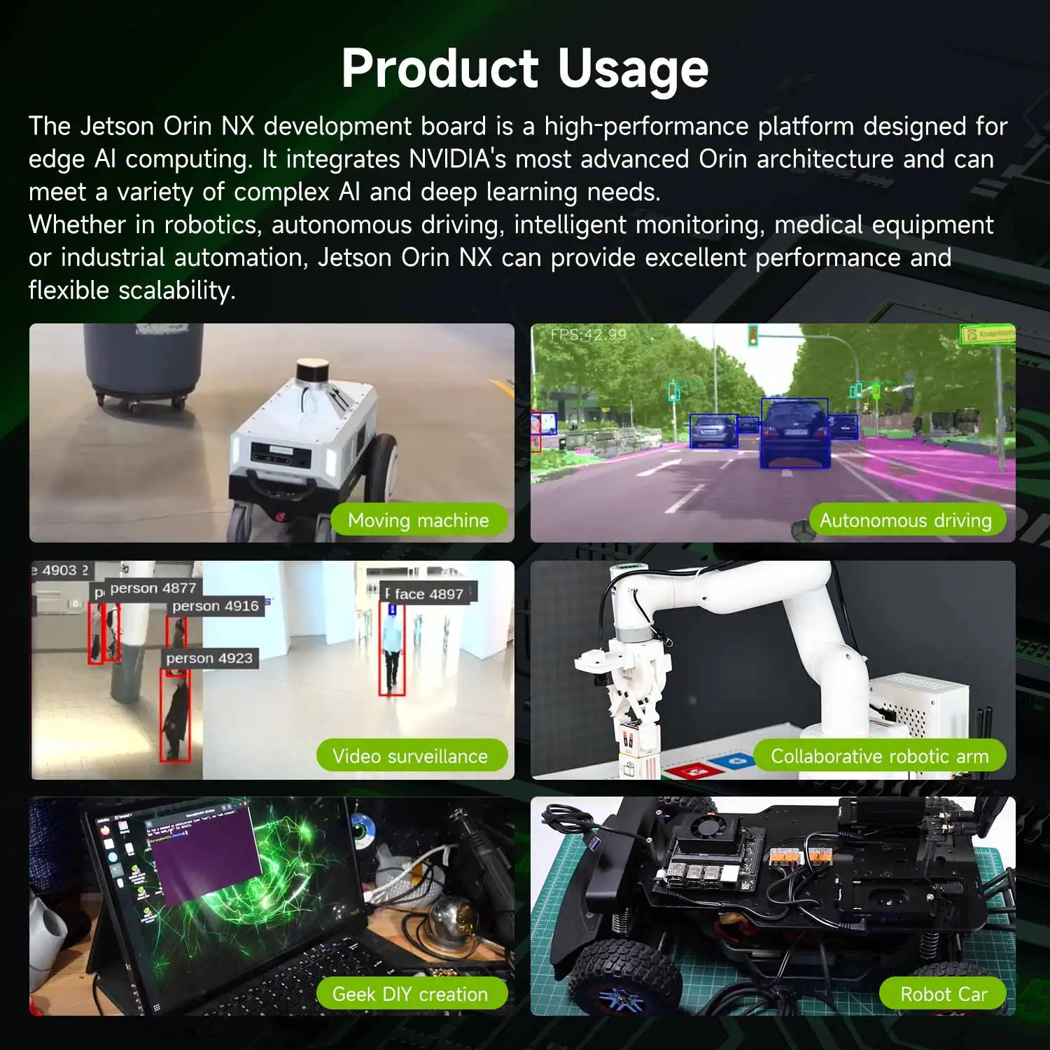 Jetson Orin NX Developer Kit with 100TOPS Computing Power For Embedded Edge Systems 8GB/16GB RAM