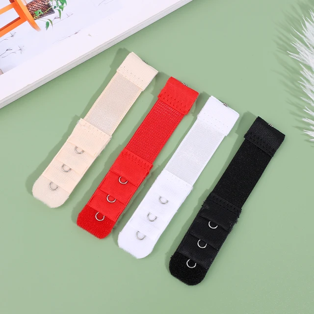 Women Bra Extension Strap Extenders 3 Rows 1/2/3/4 Buckles Elastic Bra  Extender Hook