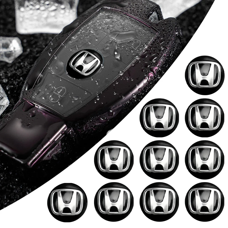 สติ๊กเกอร์โลโก้รถยนต์อะลูมิเนียมขนาด 14 มม. 5/10/20 ชิ้น สำหรับ Honda Mugen INSPIRE XR-V UR-V CR-Z Fit Type R Type S VTEC Modulo 1
