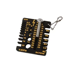 Precision Dual - Sided Multifunctional Wire and Thickness Measuring Tool (Black)