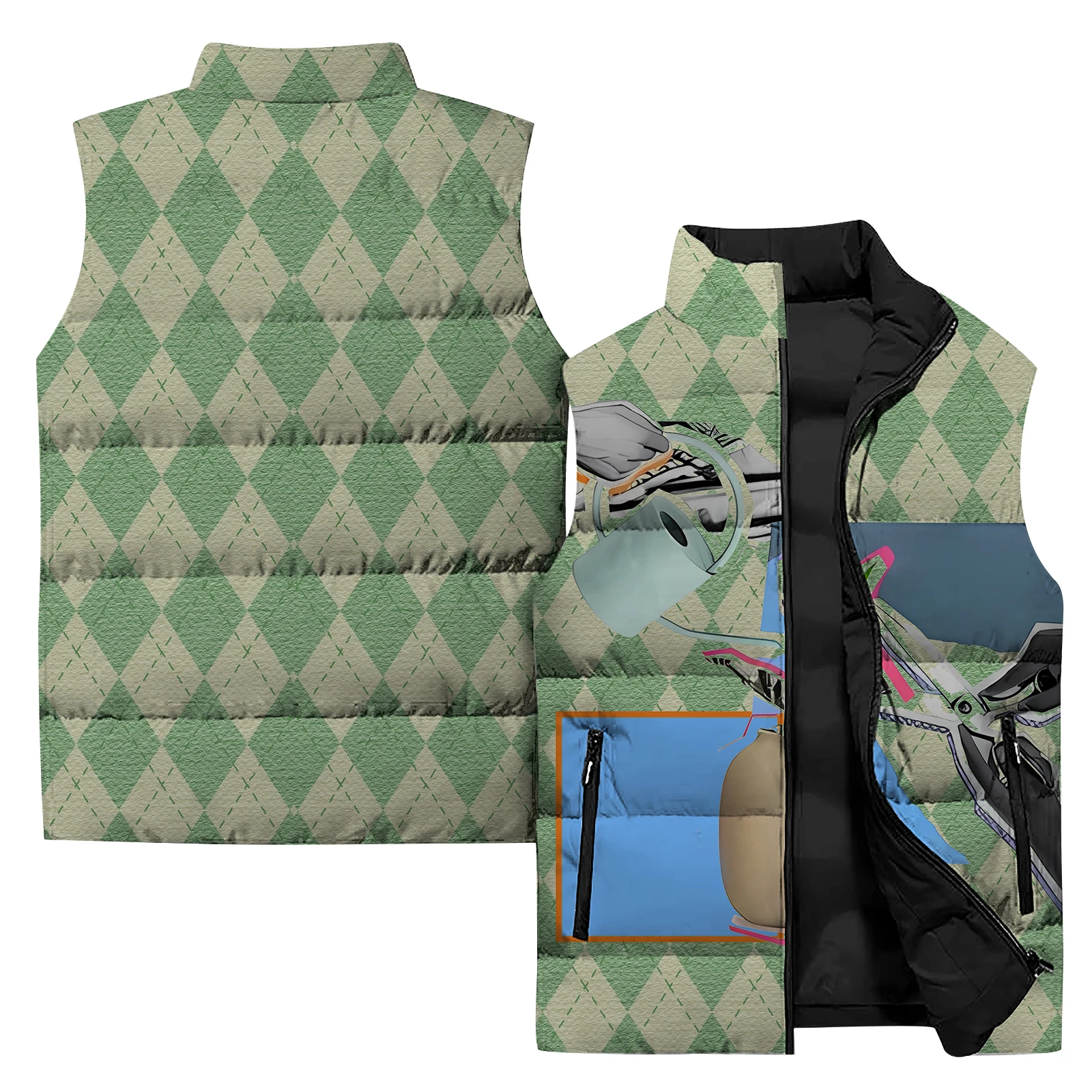 thumbnail image 1 of Chaleco de hombre moderno, cálido, a la moda, con diseño de mariposas, resistente al viento y al frío, chaquetas de plumas ligeras y asequibles de estilo vintage para hombre, ropa de abrigo para hombr, 1 of 4