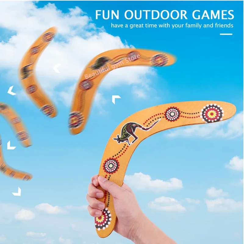 Kangaroo Throwback V Shaped Boomerang Flying Disc Throw Catch Outdoor Game