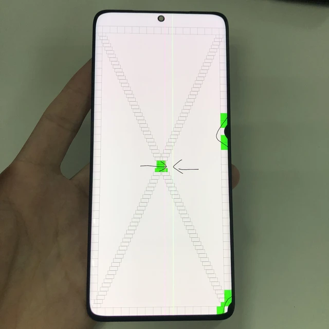 Original With Dot and Line Defect LCD For Samsung Galaxy S21 Ultra 5G