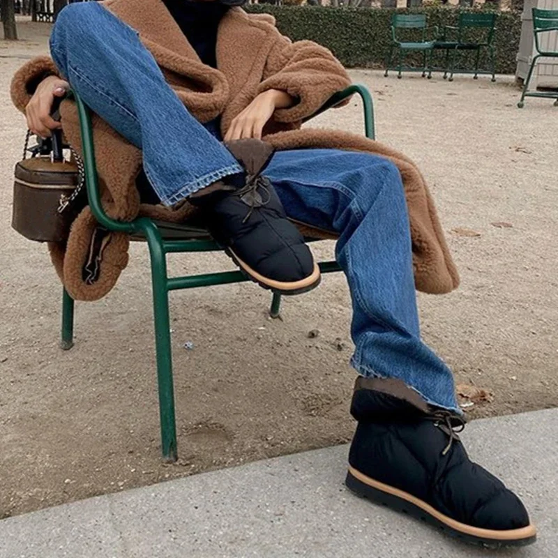 Boots Woman Winter 2022 New In Women Boots Fashion Warm Female Snow Boots Platform Casual Shoes Footwear Woman Winter 2023 Trend