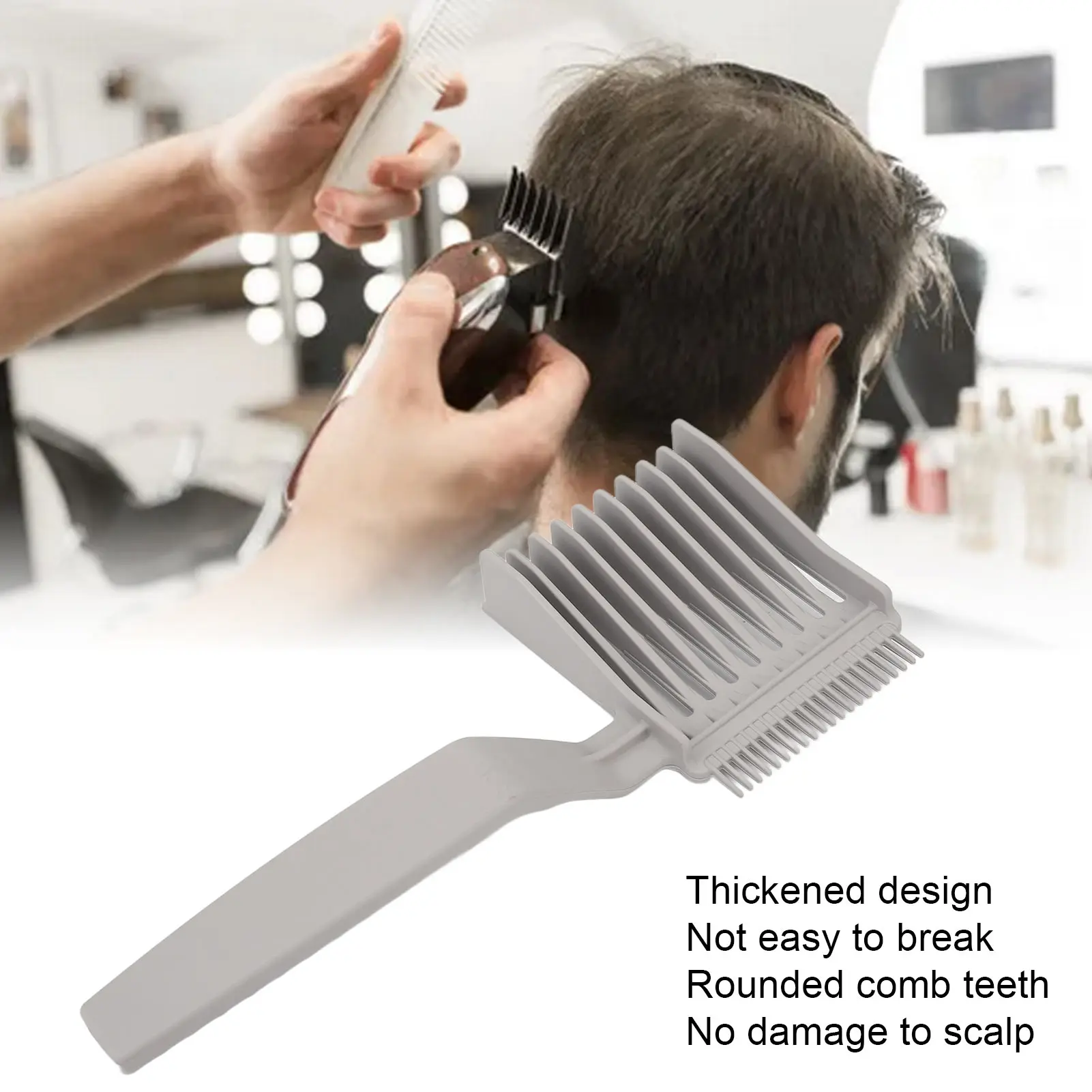 Hair Styling Tool Mens Hairstyle Comb Styling Tools Flat Top Guide Comb Anti-static Haircut Clipper Hair Cutting Tool Professional Hair