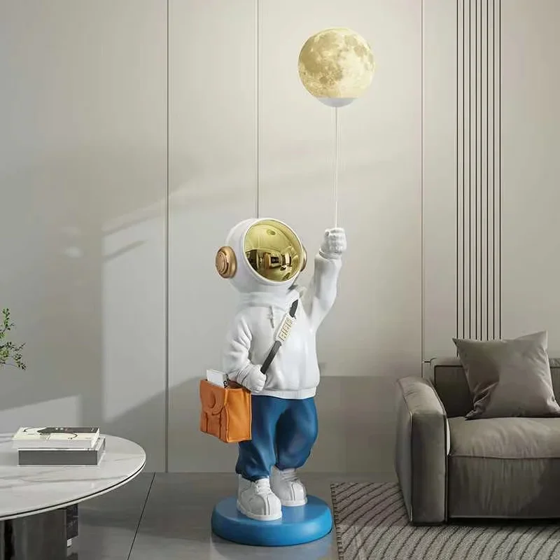 

Скандинавские модные статуи космических человек, лампы, для дома, подарки, интерьер, украшения, поделки из смолы