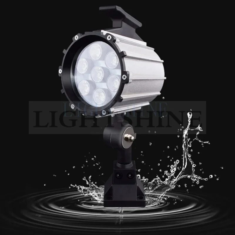 LED Machine Tool Working Light Long Arm Waterproof Lighting Oil Proof Mechanical Lamp 24v220v Long Arm Style Short led work light