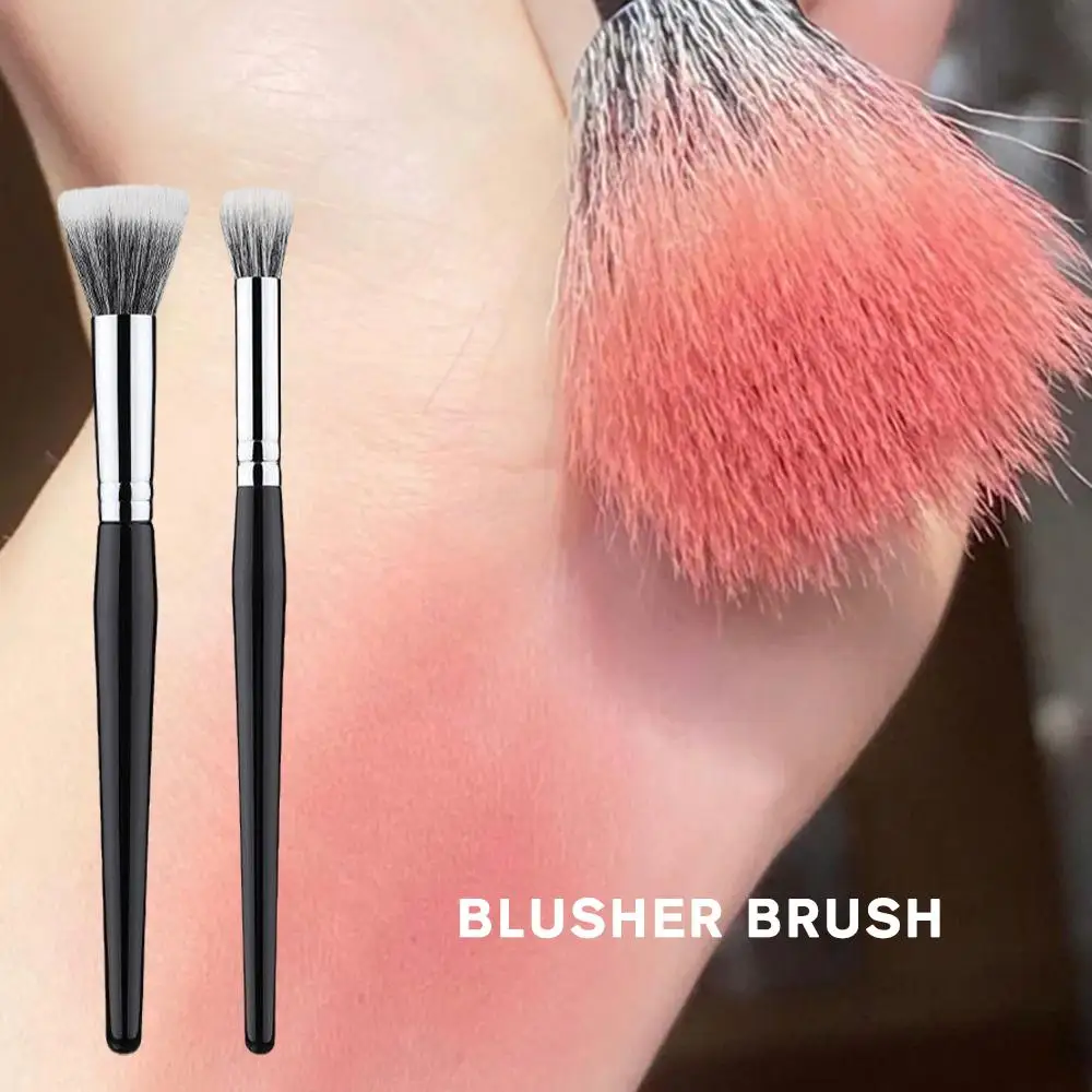 

1Pcs Big Angled Top Loose Powder Makeup Brush Foundation Brush Beauty Cosmetic Contour Make Cheek Face Up Blusher V2C5