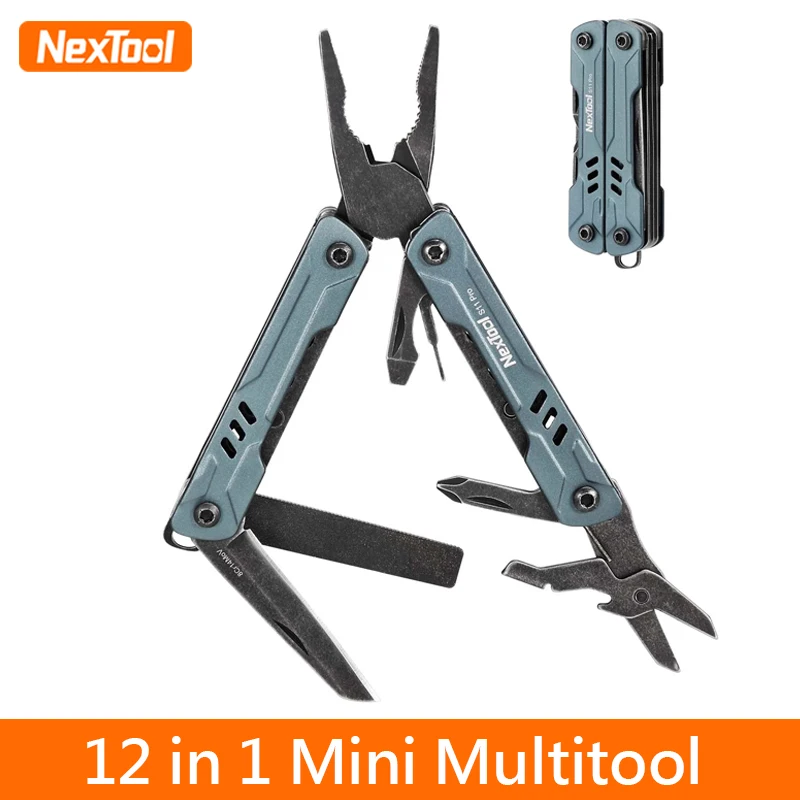 NexTool Mini Sailor Pliers S11 Pro 12-In-1 Multi Tool Pocket Knife Folding Tools Wire Cutters EDC Card Pin Screwdriver Scissors