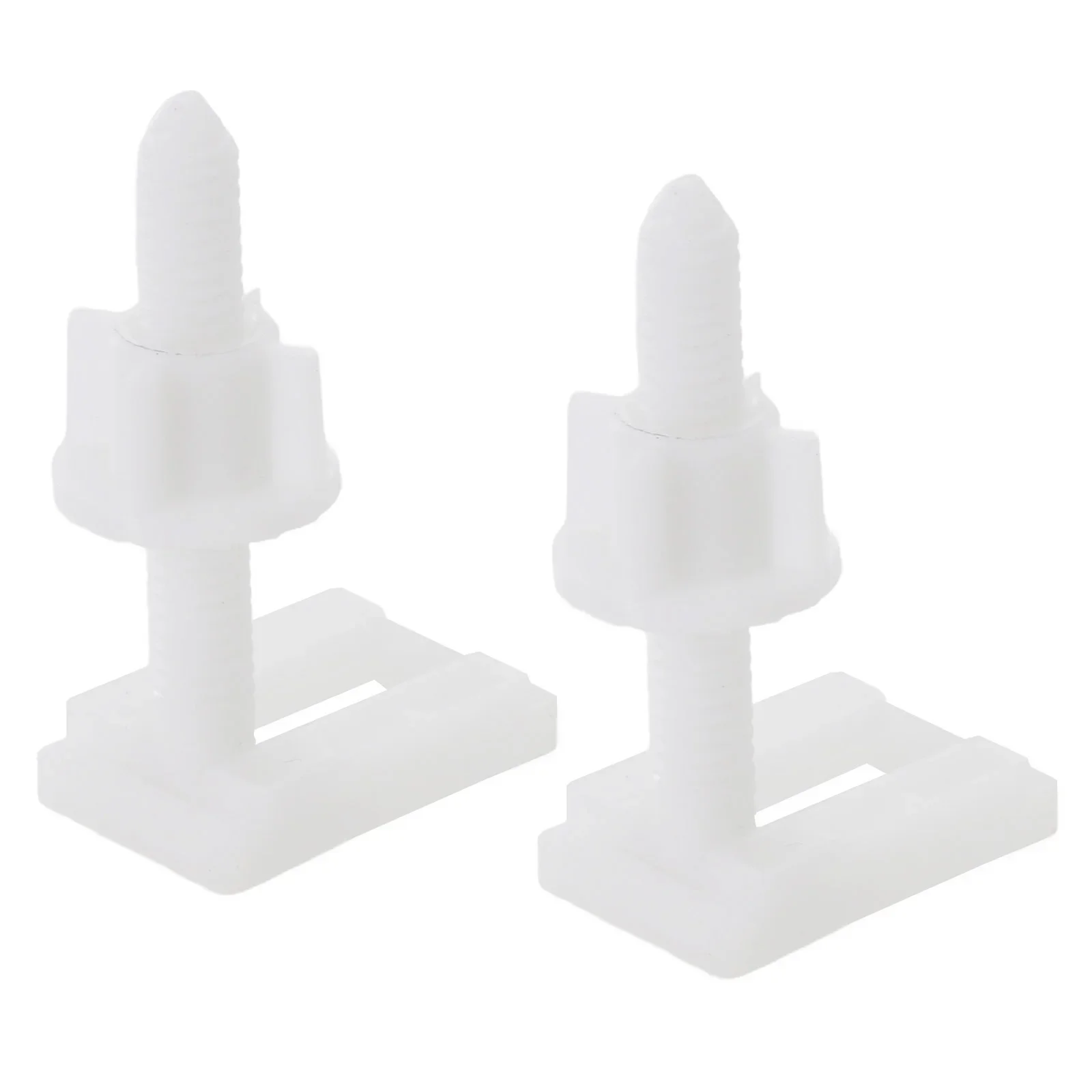 2Pcs Plastic Toilet Seat Hinge Repair Bolts Replacement Screws Fixing Fitting Kit Repair Tool Bathroom Toilet Accessories toilet accessories toilet hinge repair kit