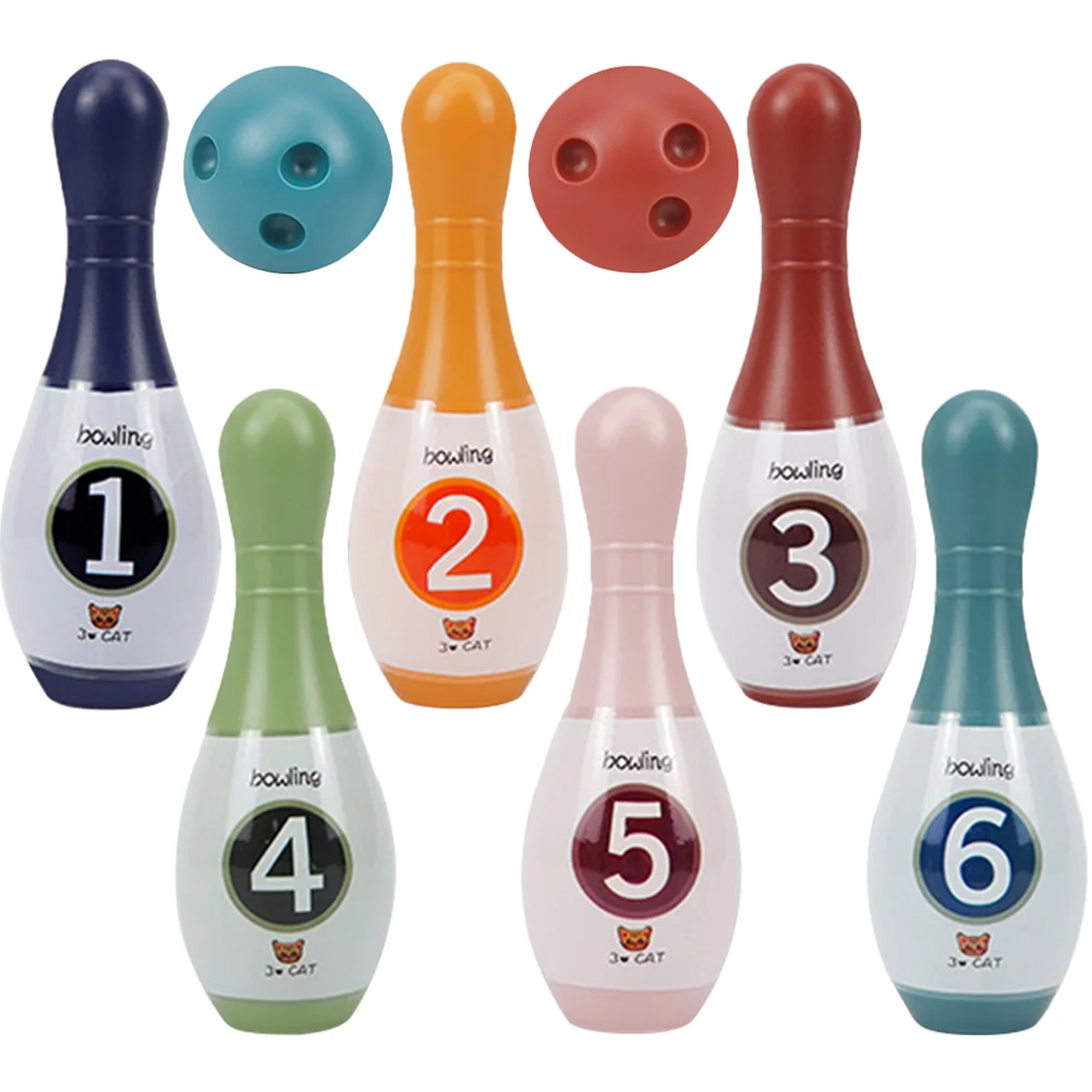 Children Bowling Toys Kids Bowling Pin Bowling Ball Set Outdoor Indoor Sports Games Toys Parent-Child Interactive Toys