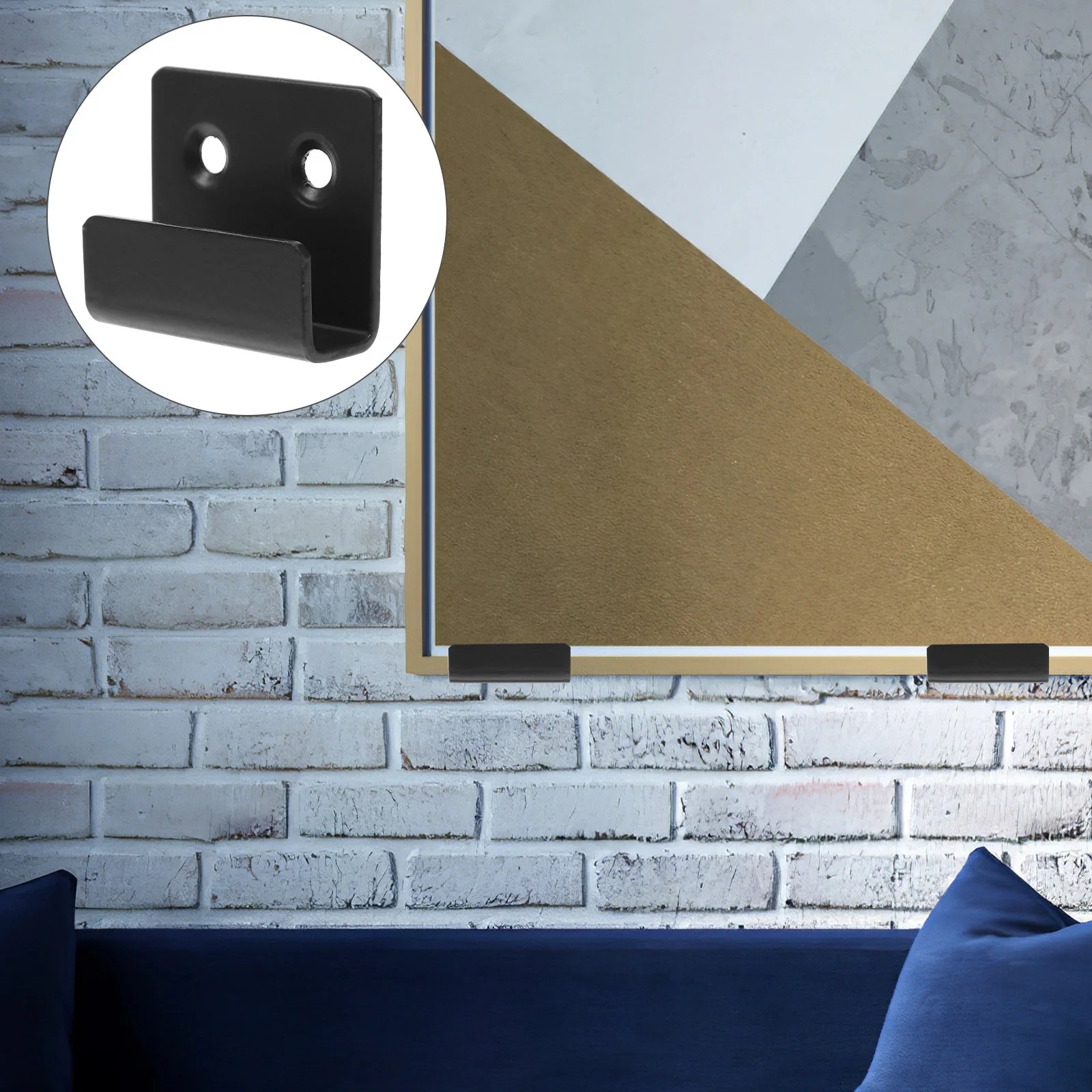 

Wall Mirror Brackets Tile Plate Hangers Hanger Hanging Mounting Bracket Clips Mounted Display Fastener Hook Frame Picture