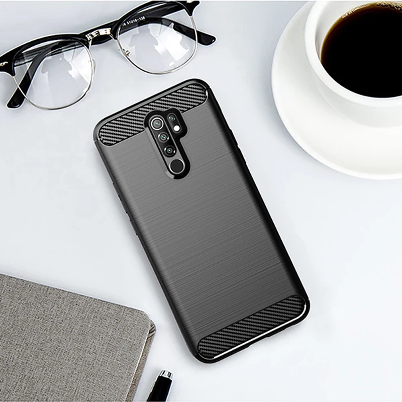 Premium Anti-Knock Carbon Fiber Soft TPU Phone Case