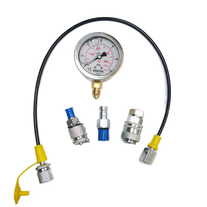 

For CAT cats Excavator Quick Connector Pressure Gauge Pressure Test Hose Connector Hydraulic Pump Test Connector