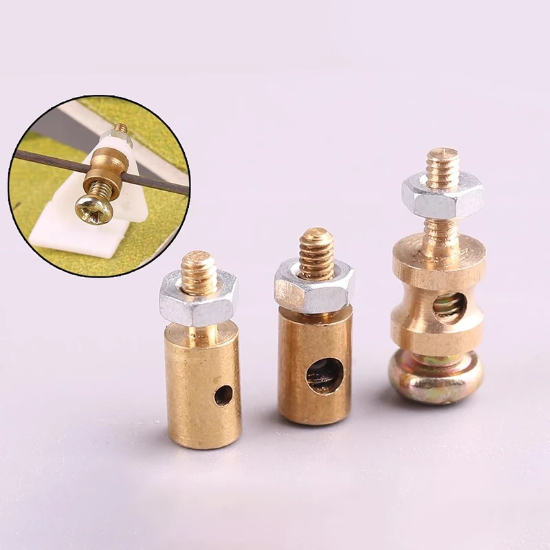 20Pcs Model Airplane Quick Adjuster Airplane Pushrod Linkage Stopper Servo Connectors Metal Adjuster Connecting Rod Accessories