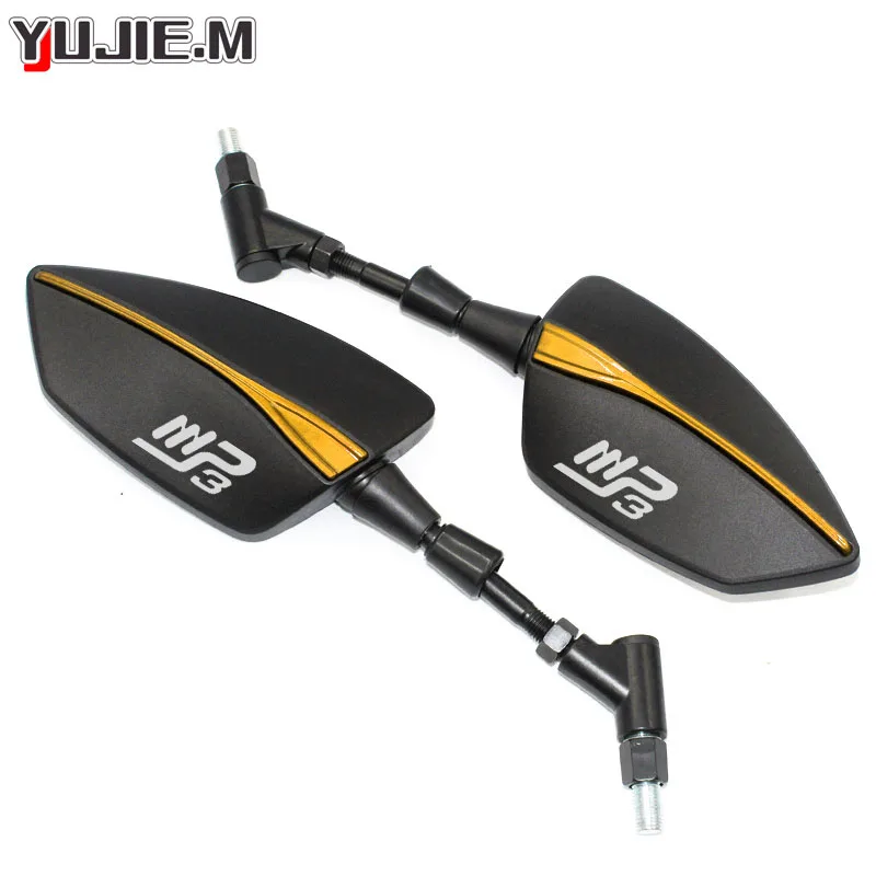 Specchietto Retrovisore Laterale Universale Per Piaggio MP3 125-500 – Regolabile 360°, In Alluminio