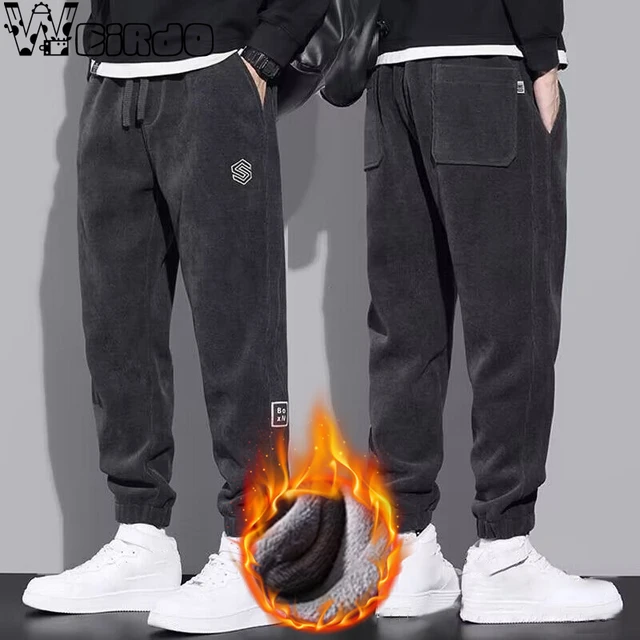 New Autumn Winter Corduroy Sweatpants Men Baggy Joggers Fashion