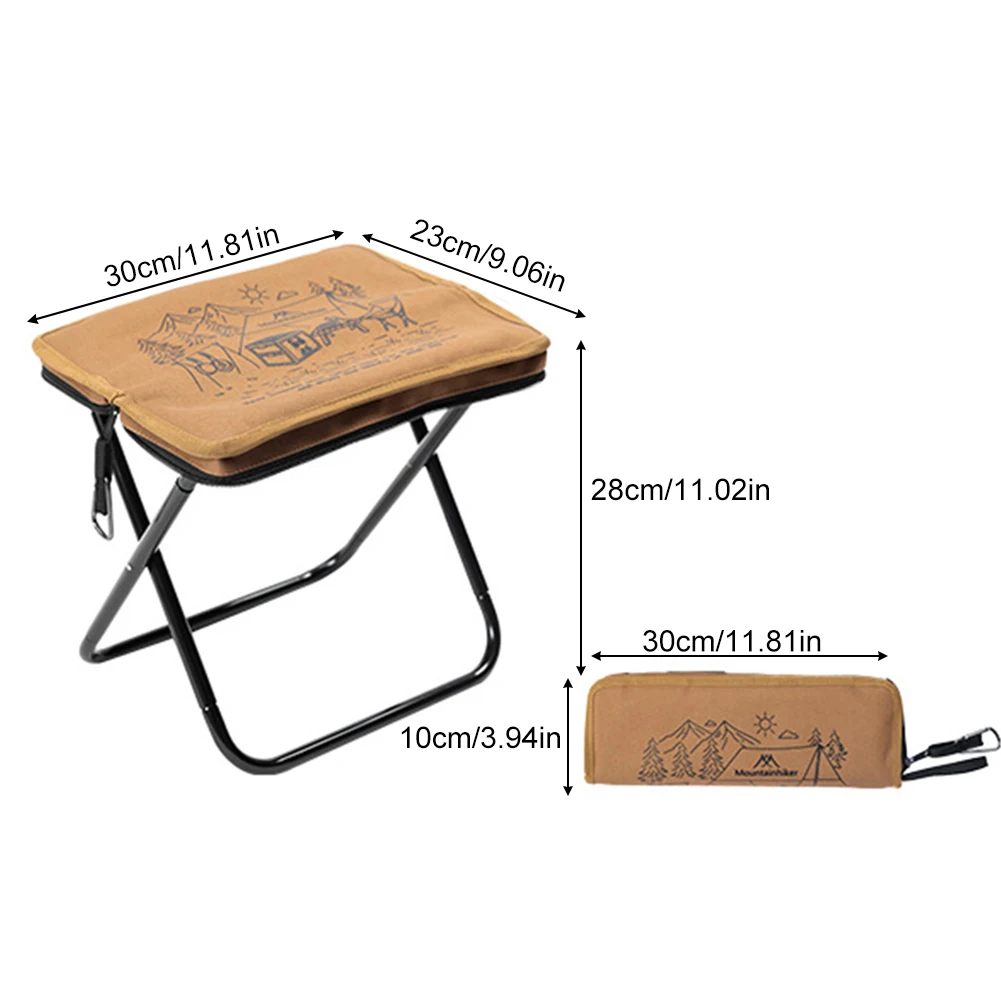 Mountainhiker Camping Portable Folding Stool Ultralight Aluminium Alloy Storage MIni Fishing Chair Outdoor Picnic Furniture