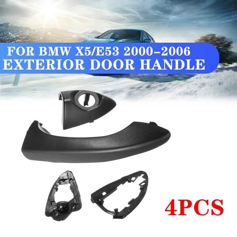 

Car Front Left Driving Side LHD Outside Exterior Door Handles Black For BMW X5/E53 2000-2006 51218243617