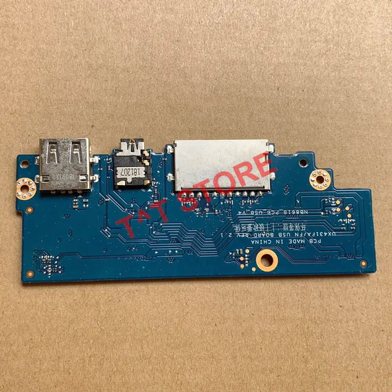 

original for ASUS Asus UX431DA UX431DL UX431FAC UX431FLC X431FN X431FA laptop USB audio IO board work well free shipping