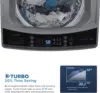 Washing Machine 2.4 Cu.ft LED Portable Washing Machine and Washer Compact Laundry, 8 Models, Environmentally , Child Lock for RV 4