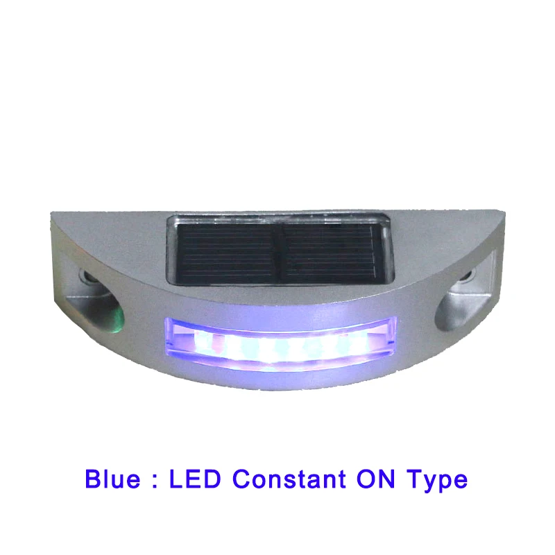 Waterproof LED Solar Powered Road Stud Light for Decks Boats Driveways Stairways Pavements
