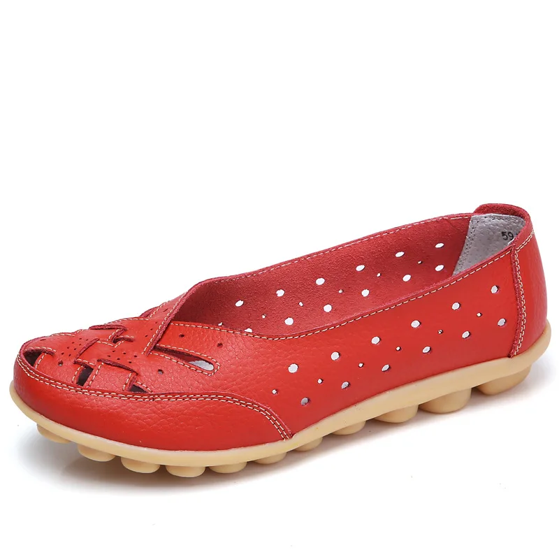 Women Shoes Flats Soft Leather Shoes Woman Loafers Oxford Ladies Shoes For Women White Shoes Plus Size 35-44