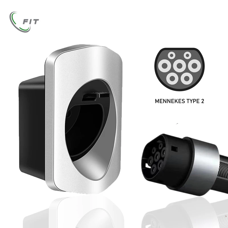 Fit Type2 Ev Charger Holder Elegante Iec62196-2 Cavo Di Ricarica Organizer Plug Holder Sleek Wallbox Ev Charger Support Cable Type2
