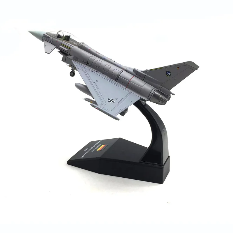 

1/100 Typhoon Ef2000 German Air Force Simulation Alloy Fighter Aircraft Model Finished Product Children's Toy Plane Collectibles