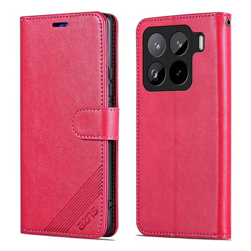 Leather Magnetic Wallet Phone Case with Card Holder