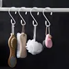 8 Pcs Black S Shape Hooks Hanger Home Bathroom Kitchen Accesories White Metal Hook Rack Hanging for Balcony Plant Shelf Tools 6