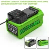 For Greenworks 40V Batteries 6Ah GreenWorks G-MAX Li-ion Battery Manufacturer Replacement Battery for Lawn Mower Power Tools 3