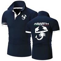 Polo d'été Abarth Scorpion Logo hommes Polo mode pull HipHop Harajuku mâle à manches courtes marque polos t-shirt 1