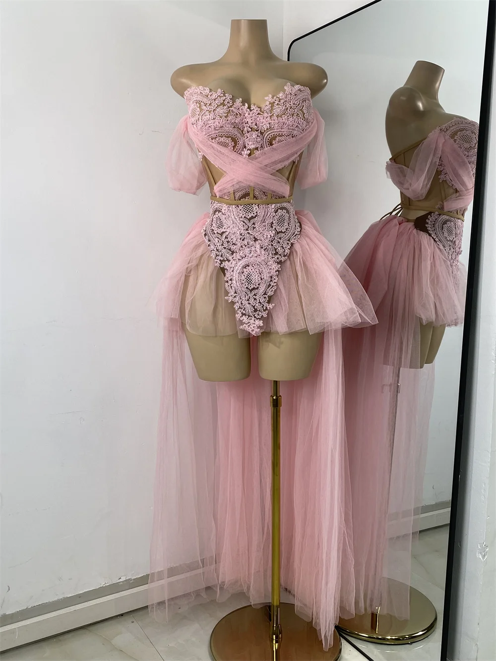 backless two piece dress Backless summer dress STELLA – BE-FANCY main image 0