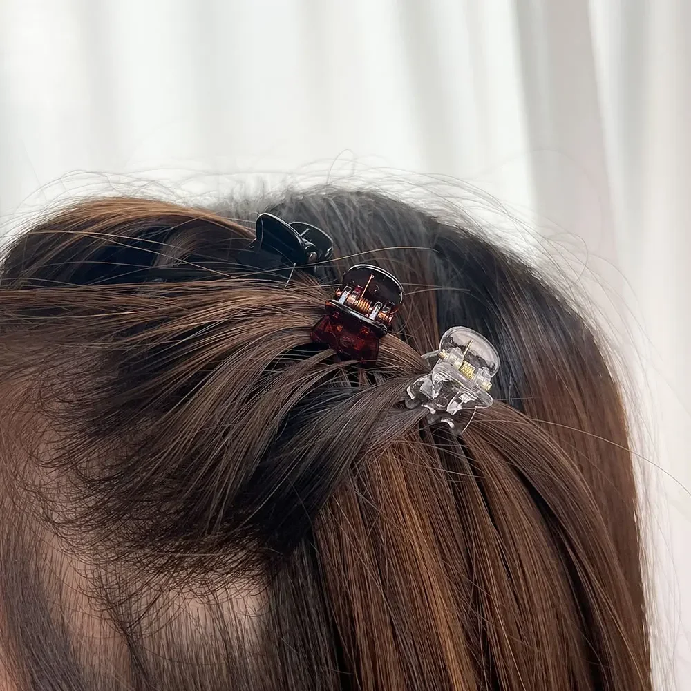 10-60pcs Mini Hair Claw Clips for Women Girls Korean Clear Black Plastic Clips Hairpin Kids Girls Hair Styling Accessories