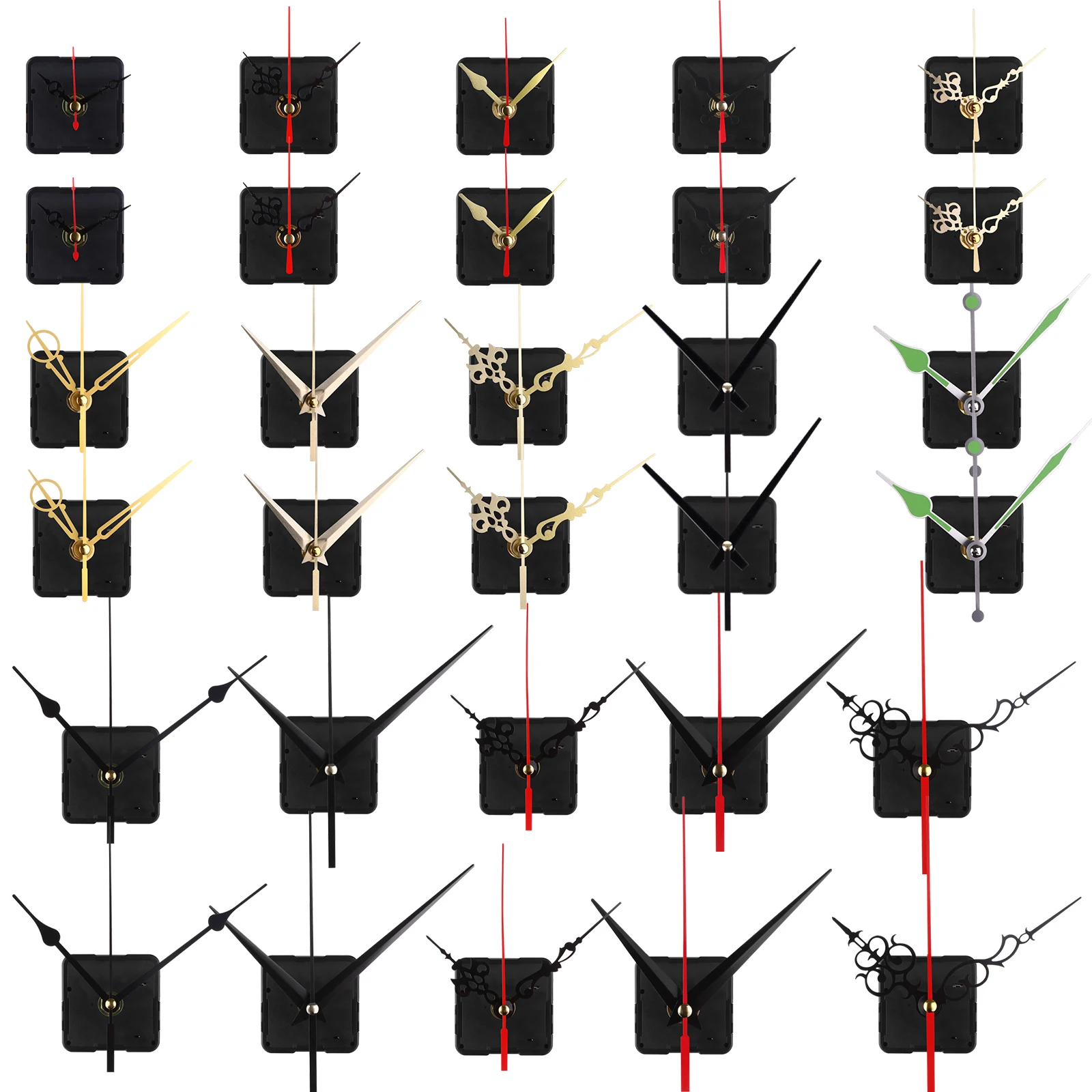 

Clock Mechanism Kit Battery Powered, Quartz Clock Movement Replacement, Long And Short Shaft Wall Clock Mechanism Parts Motor