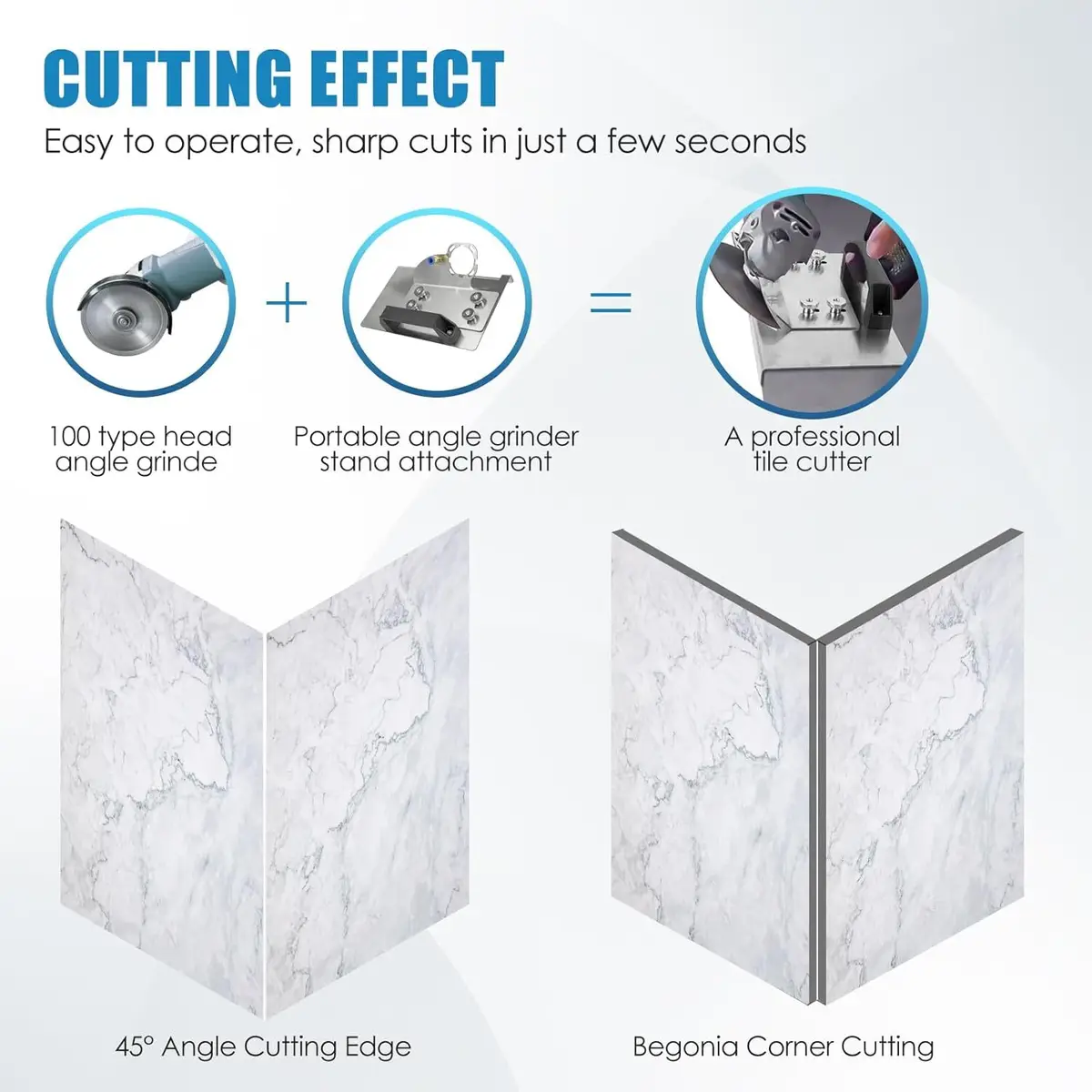 Angle Grinder Stand for Tile 45° Chamfer Cutting Ceramic Stone Chamfering Tool — view 7