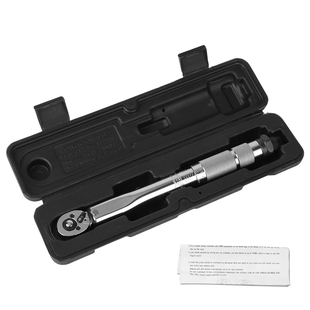 Einstellbarer Drehmomentschlüssel 5-25 N.m Mikrometer 1/4'' Antrieb Professioneller Schraubenschlüssel Handwerkzeug Auto Fahrrad Motorrad Demontagewerkzeug – Detail 13