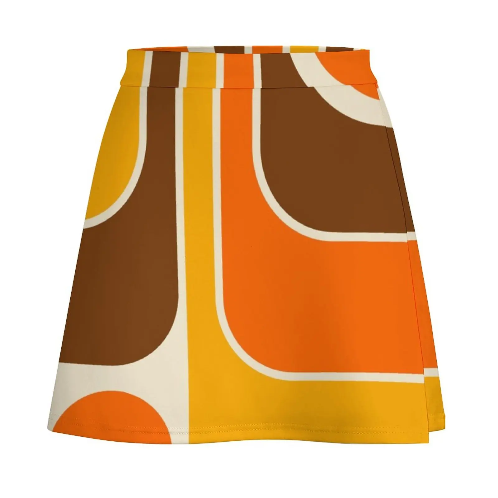 Retro Geometric Design 624 Mini Skirt Korean clothing korean style clothing