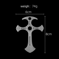 Tactical defense cross pendant, self-defense cool equipment, outdoor camping self-defense tool, exquisite small gift 6