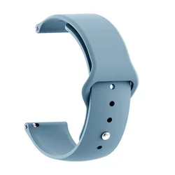 Silicone Watch Strap - 20mm/22mm Adjustable Band, Universal Fit for 22mm Watchband (13 - Cornflower)