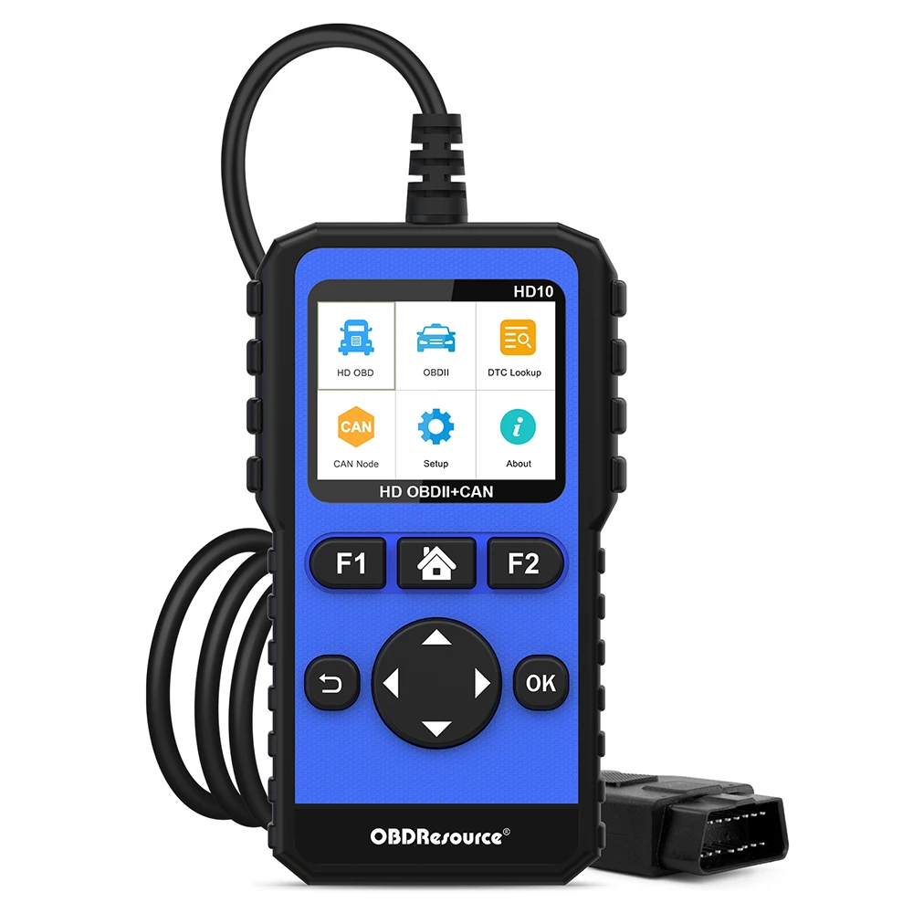 Full Systems Heavy Duty Truck Scan Tool HDOBD/EOBD/OBDII Diagnostic Scanner 12V 24V Diesel Vehicles Code Reader for Truck Car 5