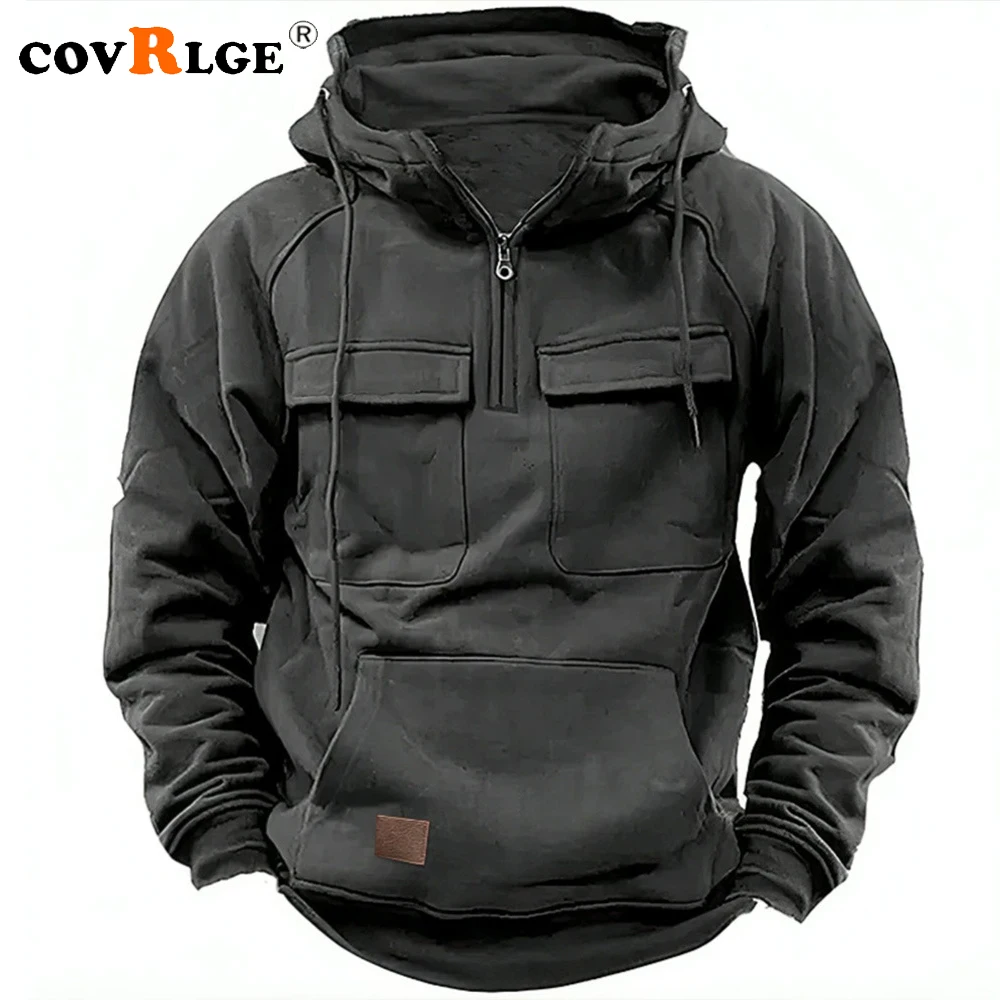 

Covrlge 2023 New British Style Spring and Autumn Youth Style Solid Men‘s Hoodie Loose Hooded Men Sweatshirt Casual Hoodies