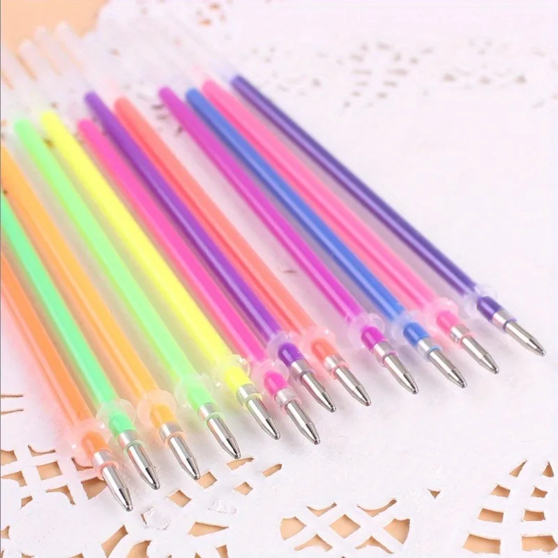 1 set of 12/24/36/48/100neutral pen cores, 48 colors, student stationery, colorful pen cores, an excellent gift for color making