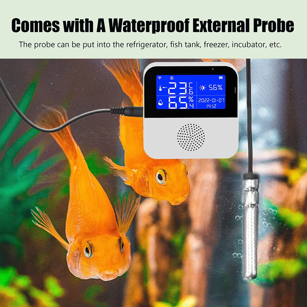 Temperature Humidity Meter Temperature Humidity Sensor Tuya WiFi Temperature Humidity Sensor
