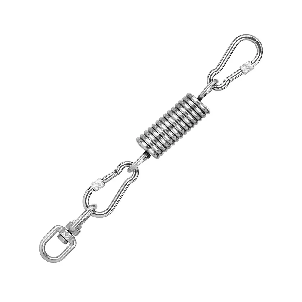 Stainless Steel Hammock Chair Hanging Kit Spring Swivel Hooks for Home  Garden Swinging Hammock Chairs Porch Swings Punching Bag